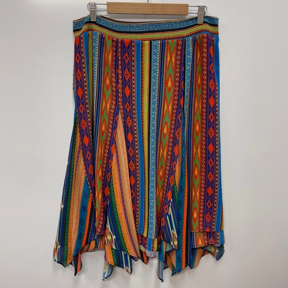 Soft Surroundings Fantasia Carnival Boho‎ Skirt Sz L